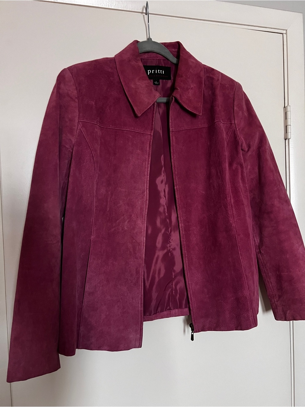 Kristin Blake Prittisuede Leather Jacket size large